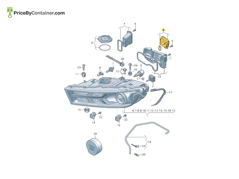 AUDI / VOLKSWAGEN 4M0907397D — AUDI / VOLKSWAGEN GENUINE CONTROL UNIL 4M0907397D