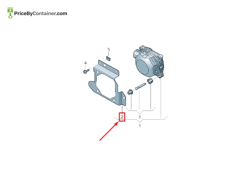 AUDI / VOLKSWAGEN 4M0907574B — AUDI / VOLKSWAGEN GENUINE PLATE 4M0907574B