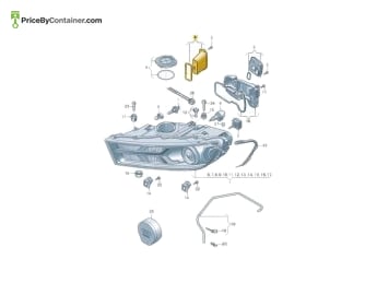AUDI / VOLKSWAGEN 4M0941475 — AUDI / VOLKSWAGEN GENUINE LED WITH HEATSINK 4M0941475