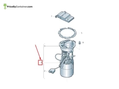 AUDI / VOLKSWAGEN 4M4919087AF — AUDI / VOLKSWAGEN GENUINE FUEL PUMP WITH FILTER 4M4919087AF