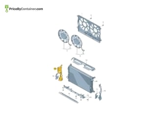 AUDI / VOLKSWAGEN 4M8121284AM — AUDI / VOLKSWAGEN GENUINE AIR DUCT 4M8121284AM