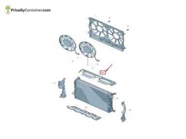 AUDI / VOLKSWAGEN 4M8121285H — AUDI / VOLKSWAGEN GENUINE AIR DUCT 4M8121285H