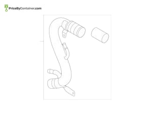 AUDI / VOLKSWAGEN 4M8121481A — AUDI / VOLKSWAGEN GENUINE WATER PIPE 4M8121481A