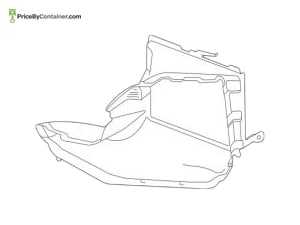 AUDI / VOLKSWAGEN 4M8121673 — AUDI / VOLKSWAGEN GENUINE AIR DUCT F 4M8121673