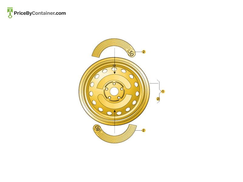 AUDI / VOLKSWAGEN 4M8601010A — AUDI / VOLKSWAGEN GENUINE WHEEL 4M8601010A