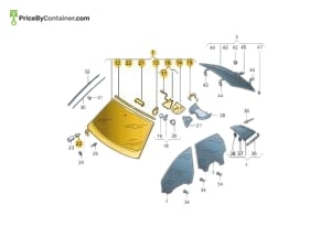 AUDI / VOLKSWAGEN 4M8845099AANVB — AUDI / VOLKSWAGEN GENUINE GLASS 4M8845099AANVB