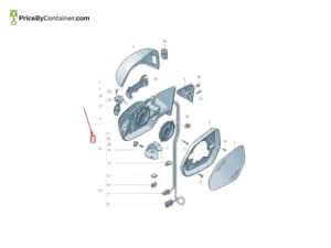 AUDI / VOLKSWAGEN 4M8857410AG9B9 — AUDI / VOLKSWAGEN GENUINE MIRROR ASSY 4M8857410AG9B9
