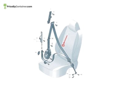 AUDI / VOLKSWAGEN 4M8857705DV04 — AUDI / VOLKSWAGEN GENUINE FRONT SEAT BELT LH 4M8857705DV04
