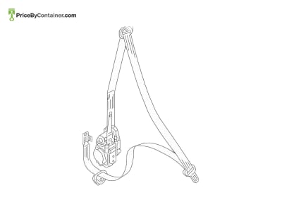 AUDI / VOLKSWAGEN 4M8857706EV04 — AUDI / VOLKSWAGEN GENUINE SEAT BELT 4M8857706EV04