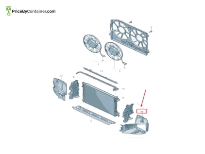 AUDI / VOLKSWAGEN 4N0145333R — AUDI / VOLKSWAGEN GENUINE AIR DUCT 4N0145333R