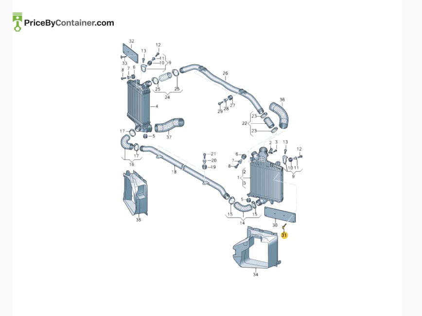 AUDI / VOLKSWAGEN 4N0145769A — AUDI / VOLKSWAGEN GENUINE RETAINING CLIP 4N0145769A