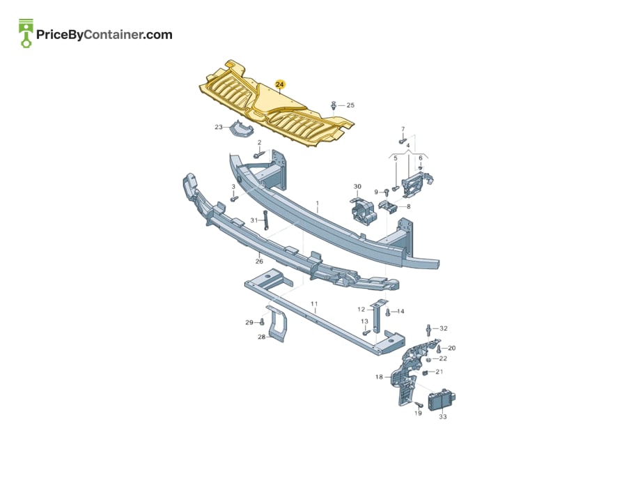 AUDI / VOLKSWAGEN 4N0807081D — AUDI / VOLKSWAGEN GENUINE COVER 4N0807081D