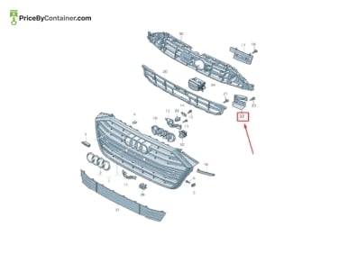 AUDI / VOLKSWAGEN 4N0807158 — AUDI / VOLKSWAGEN GENUINE AIR DUCT 4N0807158