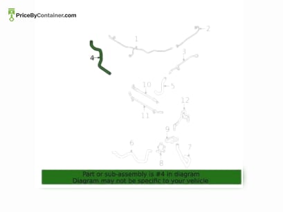AUDI / VOLKSWAGEN 4N0819672E — AUDI / VOLKSWAGEN GENUINE COOLANT HOSE 4N0819672E