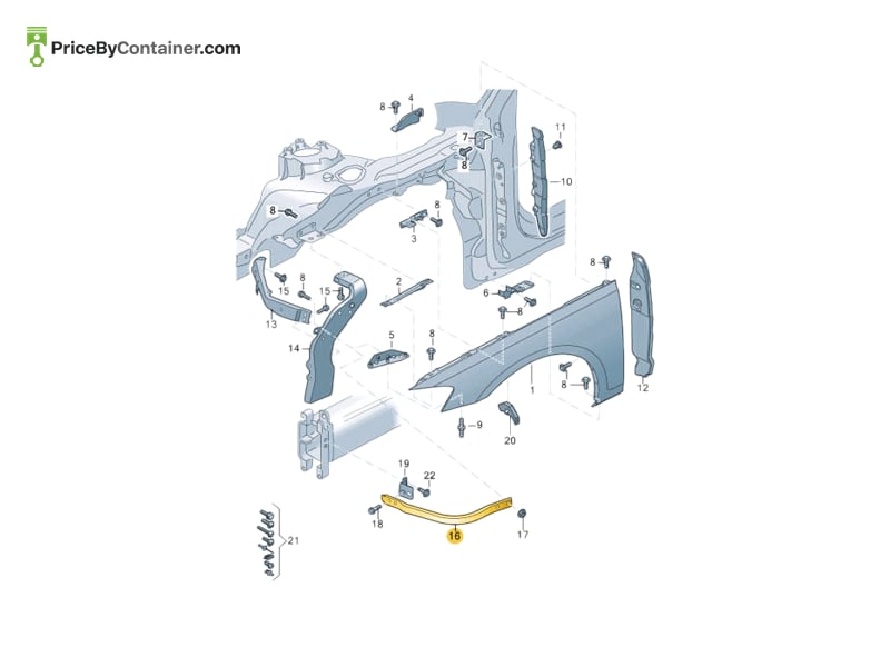 AUDI / VOLKSWAGEN 4N0821259D — AUDI / VOLKSWAGEN GENUINE CONNECTOR 4N0821259D