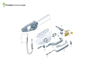 AUDI / VOLKSWAGEN 4N1837875GRU — AUDI / VOLKSWAGEN GENUINE CAP LH OUTER HANDLE 4N1837875GRU