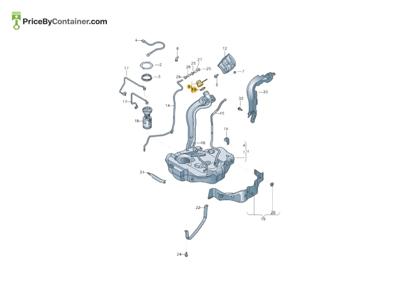 AUDI / VOLKSWAGEN 5C0201550AF — AUDI / VOLKSWAGEN GENUINE FUEL CAP 5C0201550AF