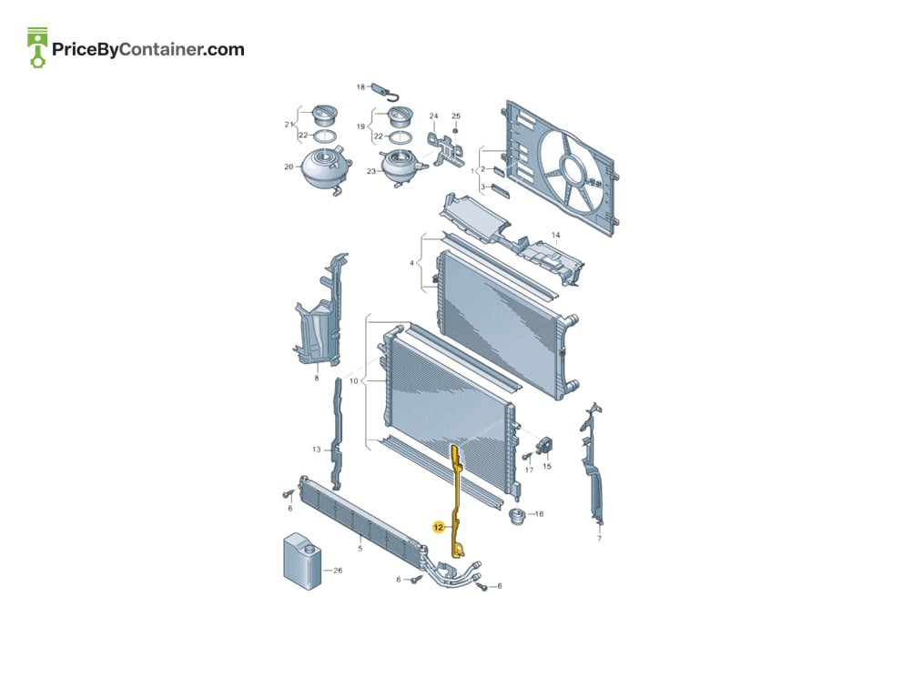 AUDI / VOLKSWAGEN 5G0121331K — AUDI GENUINE SEAL STRIP 5G0121331K