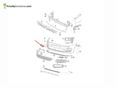 AUDI / VOLKSWAGEN 5G0807241CGRU — AUDI / VOLKSWAGEN GENUINE COVER 5G0807241CGRU
