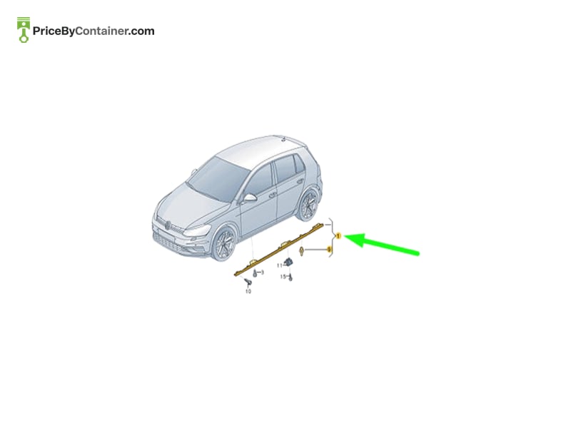 AUDI / VOLKSWAGEN 5G0853856C041 — AUDI / VOLKSWAGEN GENUINE TRIM DOOR 5G0853856C041