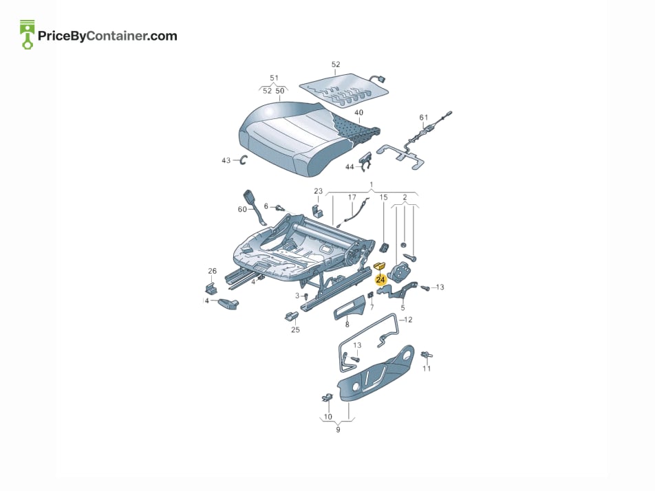 AUDI / VOLKSWAGEN 5G0881348F82V — AUDI GENUINE COVER 5G0881348F82V
