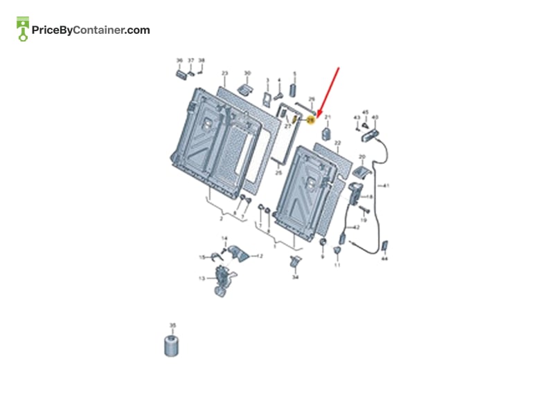 AUDI / VOLKSWAGEN 5G0886331C4PK — AUDI GENUINE AUDI GENUINE 5G0886331C4PK
