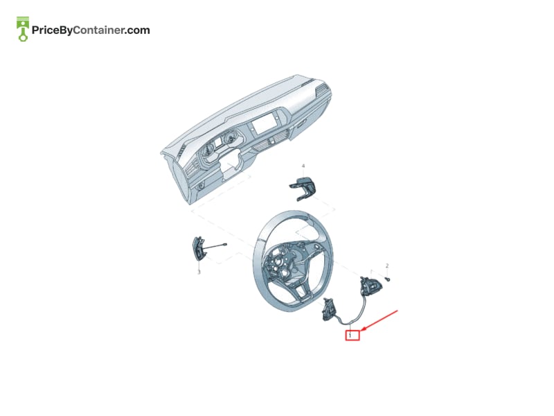 AUDI / VOLKSWAGEN 5G0959442ADICX — AUDI / VOLKSWAGEN GENUINE BUTTON SET 5G0959442ADICX