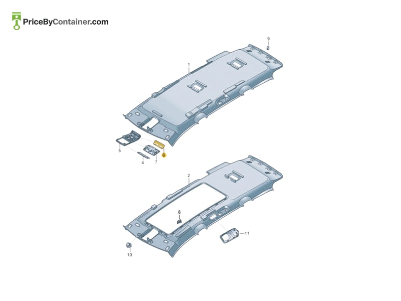 AUDI / VOLKSWAGEN 5GM867071A82V — AUDI / VOLKSWAGEN GENUINE COVER 5GM867071A82V