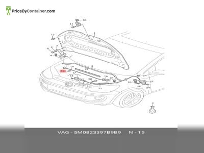 AUDI / VOLKSWAGEN 5M0823397B9B9 — AUDI / VOLKSWAGEN GENUINE CLIP 5M0823397B9B9