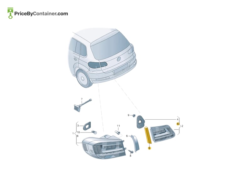 AUDI / VOLKSWAGEN 5N0945426 — AUDI / VOLKSWAGEN GENUINE COVER 5N0945426