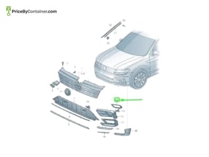 AUDI / VOLKSWAGEN 5NA853949B041 — AUDI / VOLKSWAGEN GENUINE PLATE 5NA853949B041
