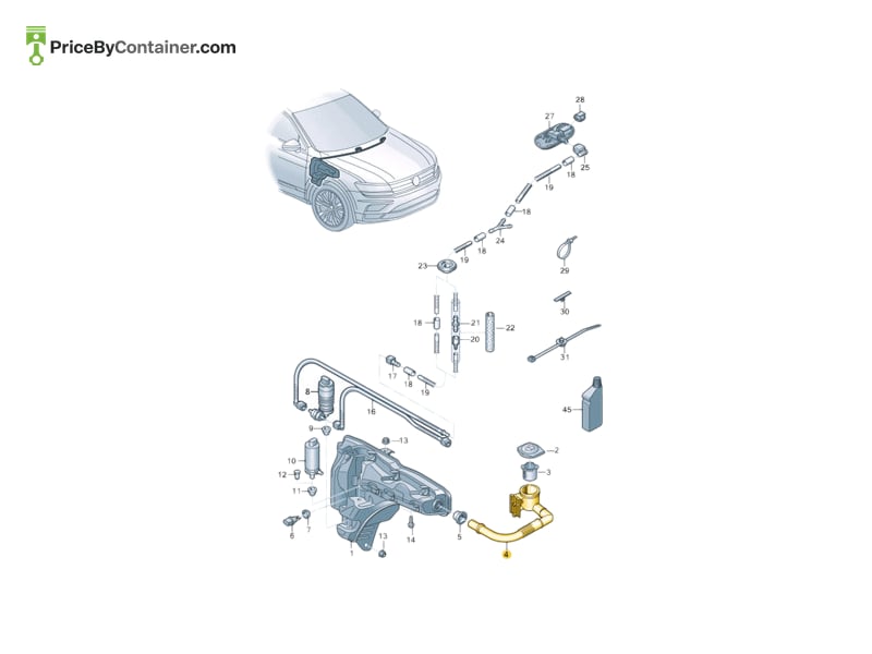 AUDI / VOLKSWAGEN 5NA955463A — AUDI / VOLKSWAGEN GENUINE FILLER NEC 5NA955463A
