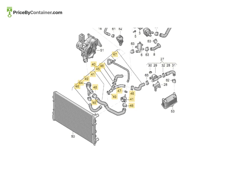AUDI / VOLKSWAGEN 5Q0122101FR — AUDI / VOLKSWAGEN GENUINE HOSE 5Q0122101FR