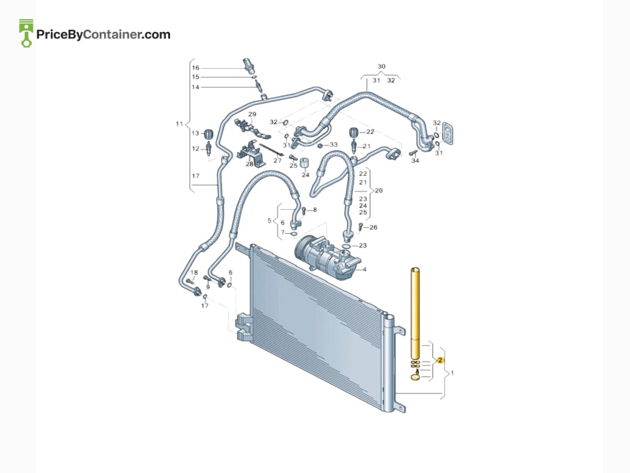 AUDI / VOLKSWAGEN 5Q0298403C — AUDI / VOLKSWAGEN GENUINE DRIER 5Q0298403C
