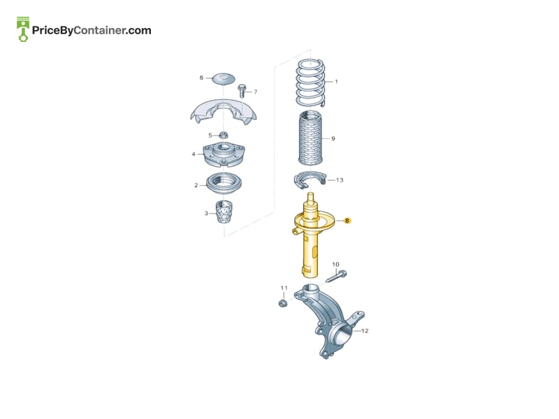 AUDI / VOLKSWAGEN 5Q0413031KH — AUDI / VOLKSWAGEN GENUINE FRONT SHOCKABSORBER 5Q0413031KH