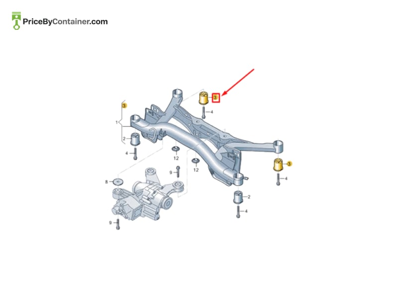 AUDI / VOLKSWAGEN 5Q0505145P — AUDI / VOLKSWAGEN GENUINE BUSH 5Q0505145P