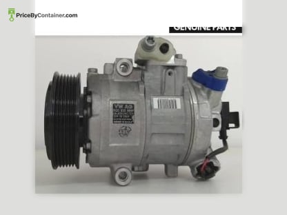 AUDI / VOLKSWAGEN 6Q0820808F — The Volkswagen / Audi Genuine A/C Compressor with part number 6Q0820808F is an authentic component designed for use in Volkswagen and Audi vehicles, specifically serving a crucial role in the vehicle’s air conditioning system. Detailed Description: This A/C (air conditioning) compressor is an original part manufactured for Volkswagen and Audi vehicles. It is a vital component of the vehicle’s air conditioning system responsible for compressing and circulating refrigerant within the A/C system. Function: The primary function of the A/C compressor is to compress the refrigerant gas, raising its pressure and temperature. This compressed refrigerant is then circulated through the A/C system, allowing for the absorption and release of heat to cool the vehicle’s interior. Quality: Engineered to meet and Audi’s high-quality standards, the A/C Compressor 6Q0820808F is crafted with durable materials, ensuring optimal performance and compatibility with specific and Audi vehicle models. Capabilities: The Volkswagen / Audi Genuine A/C Compressor 6Q0820808F efficiently compresses and circulates refrigerant within the vehicle’s air conditioning system, facilitating the cooling process and maintaining a comfortable interior climate. In summary, the Volkswagen / Audi Genuine A/C Compressor 6Q0820808F is an authentic component crucial for the proper functioning of the air conditioning system in compatible and Audi vehicles, ensuring efficient cooling and a comfortable cabin environment for occupants.