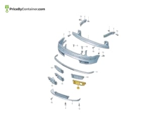 AUDI / VOLKSWAGEN 6Q0853665B9 — AUDI / VOLKSWAGEN GENUINE GRILL BUMPER 6Q0853665B9