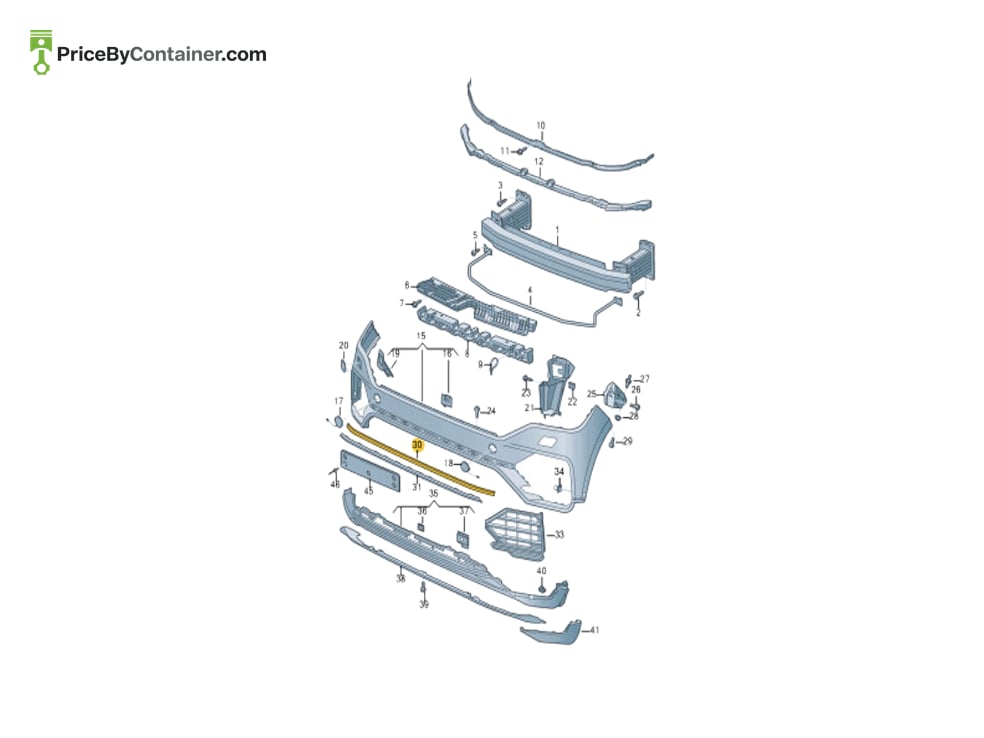 AUDI / VOLKSWAGEN 7608072459B9 — AUDI GENUINE COVER 7608072459B9