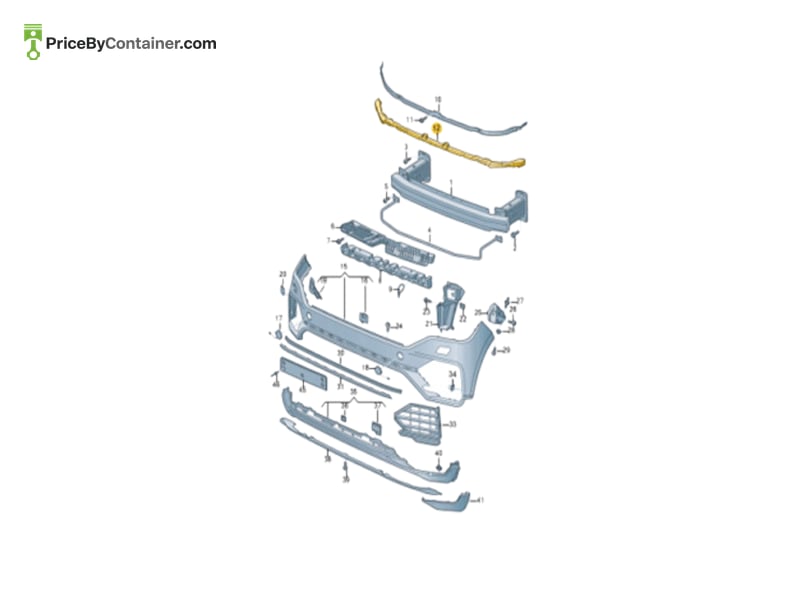AUDI / VOLKSWAGEN 760807248B — AUDI / VOLKSWAGEN GENUINE FOAM INSER 760807248B