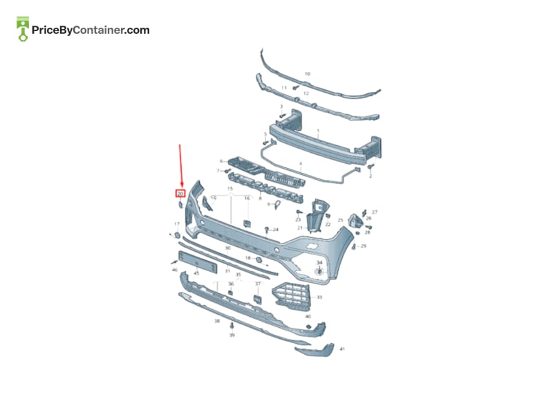 AUDI / VOLKSWAGEN 760807937AGRU — AUDI / VOLKSWAGEN GENUINE TOWING EYE COVER 760807937AGRU
