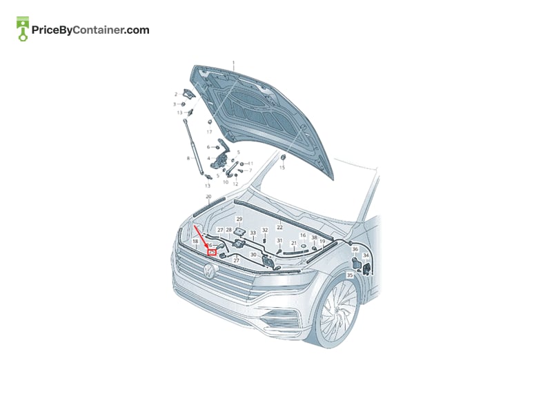 AUDI / VOLKSWAGEN 760823529A — AUDI / VOLKSWAGEN GENUINE RELESASE ELEMENT 760823529A