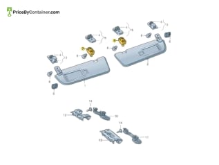 AUDI / VOLKSWAGEN 760857561H4PK — AUDI / VOLKSWAGEN GENUINE BRACKET 760857561H4PK