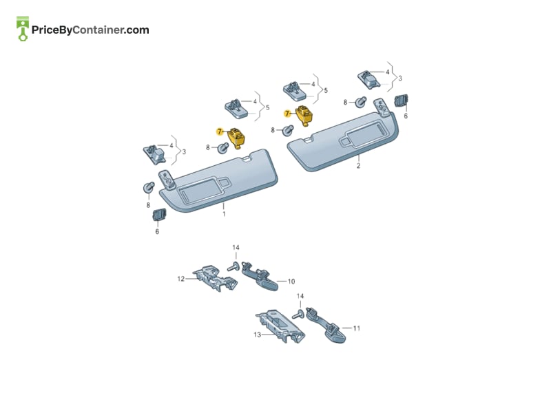 AUDI / VOLKSWAGEN 760857561K3HS — AUDI / VOLKSWAGEN GENUINE BRACKET 760857561K3HS