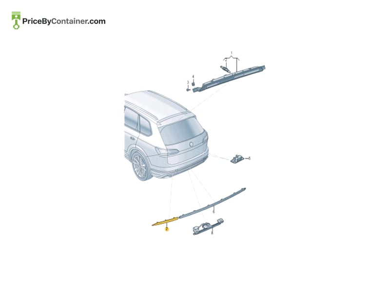 AUDI / VOLKSWAGEN 760945106A — AUDI / VOLKSWAGEN GENUINE REFLECTOR 760945106A