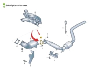 AUDI / VOLKSWAGEN 7E0253115A — AUDI / VOLKSWAGEN GENUINE GASKET 7E0253115A