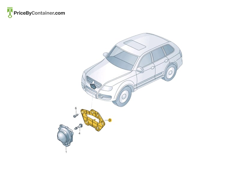 AUDI / VOLKSWAGEN 7L6971303B — AUDI / VOLKSWAGEN GENUINE BRACKET 7L6971303B