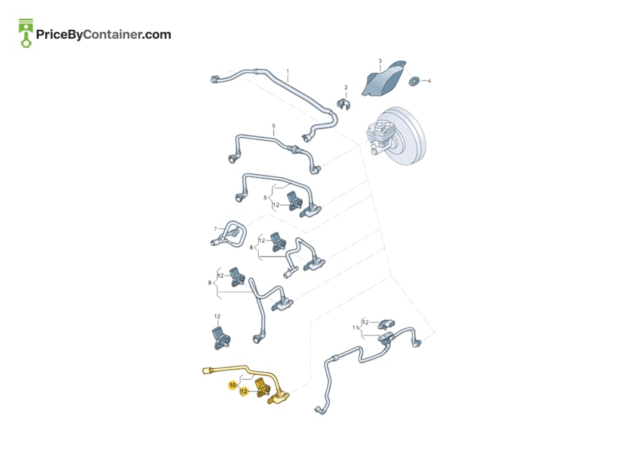 AUDI / VOLKSWAGEN 7N0612041F — AUDI / VOLKSWAGEN GENUINE BRAKE BOOSTER SENSOR 7N0612041F