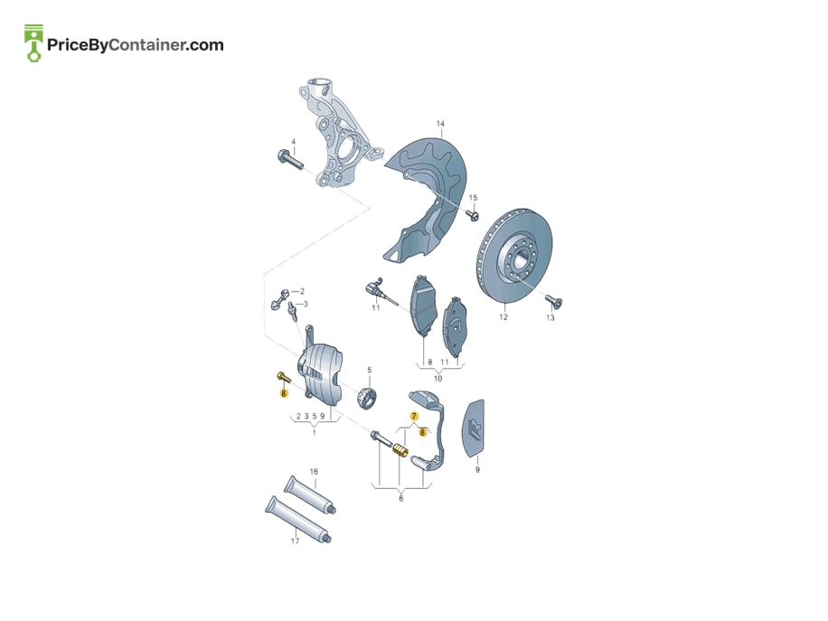 AUDI / VOLKSWAGEN 7N0698647B — AUDI / VOLKSWAGEN GENUINE BOOT 7N0698647B