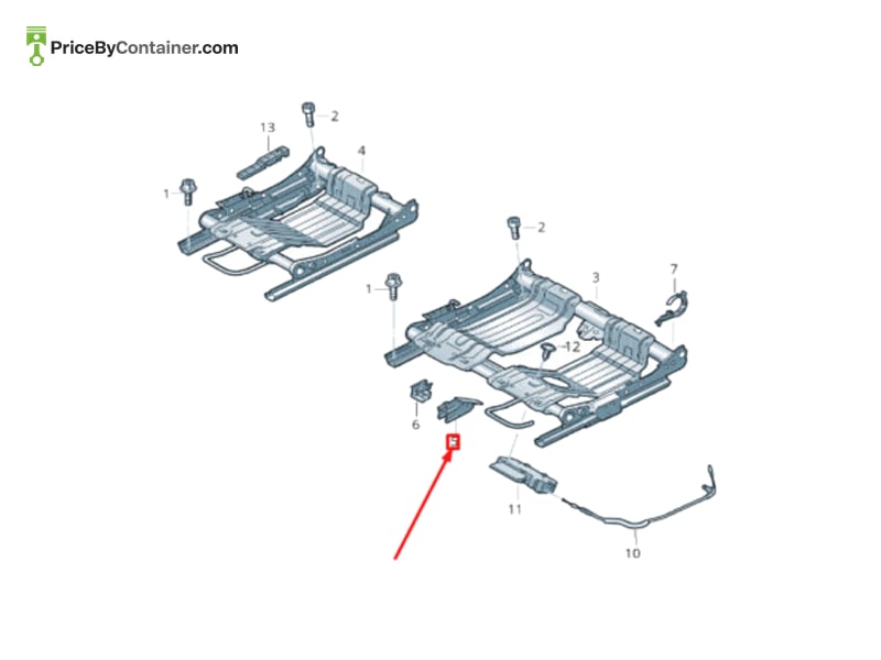 AUDI / VOLKSWAGEN 7P0885599A — AUDI GENUINE CONNECTOR 7P0885599A